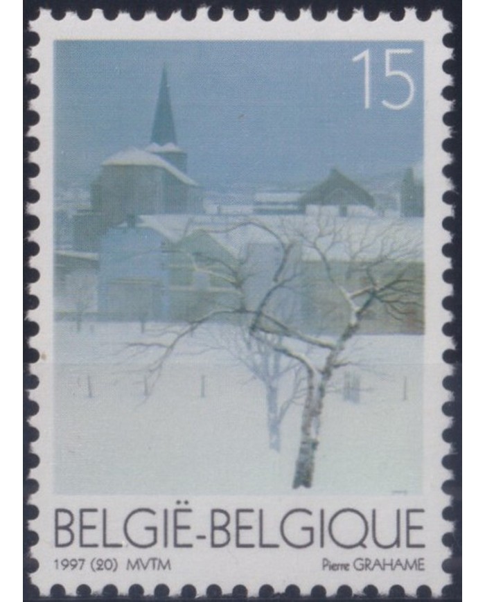 F-EX29466 BELGIUM BELGIQUE BELGICA MNH RELIGION 1997 CHRISTMAS NAVIDAD TREE SNOW.