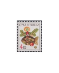 F-EX29589 CZECHOSLAKIA CESKA MNH RELIGION 1997 CHRISTMAS NAVIDAD FISH.