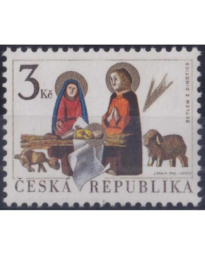 F-EX29590 CZECHOSLAKIA CESKA MNH RELIGION 1996 CHRISTMAS NAVIDAD NATIVITY NATIVIDAD.