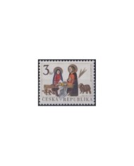 F-EX29589 CZECHOSLAKIA CESKA MNH RELIGION 1997 CHRISTMAS NAVIDAD FISH.