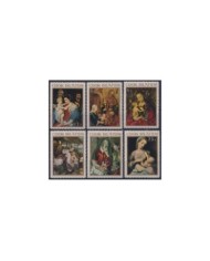 F-EX29600 COOK IS MNH RELIGION 1966 CHRISTMAS NAVIDAD NATIVITY HOLY MADONNA VIRGEN ART.