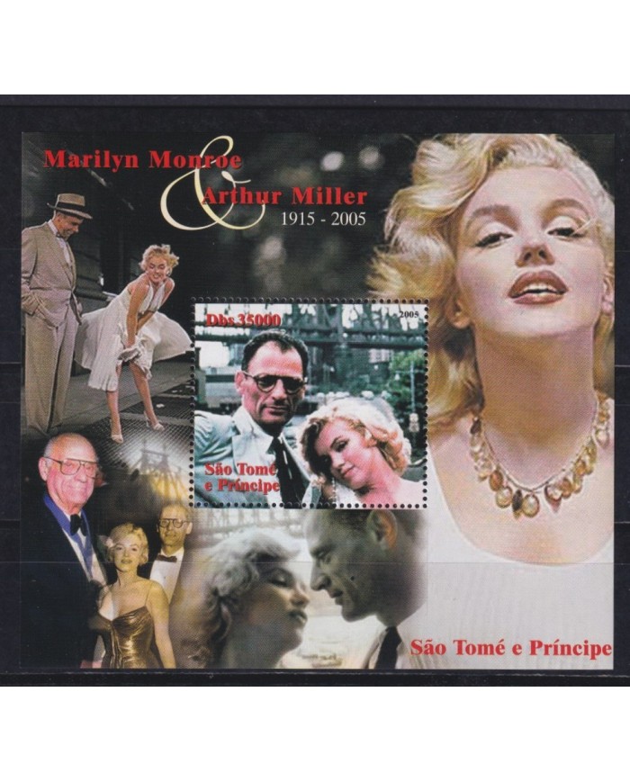 F-EX27286 SAO TOME E PRINCIPE MNH 2005 CINE CINEMA MOVIE MARILYN MONROE ARTHUR MILLER.
