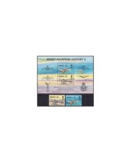 F-EX34978 JERSEY UK ENGLAND MNH 1994 AVION SHIP AIRPLANE 25TH POST OFFICE INDEPENDENCE.