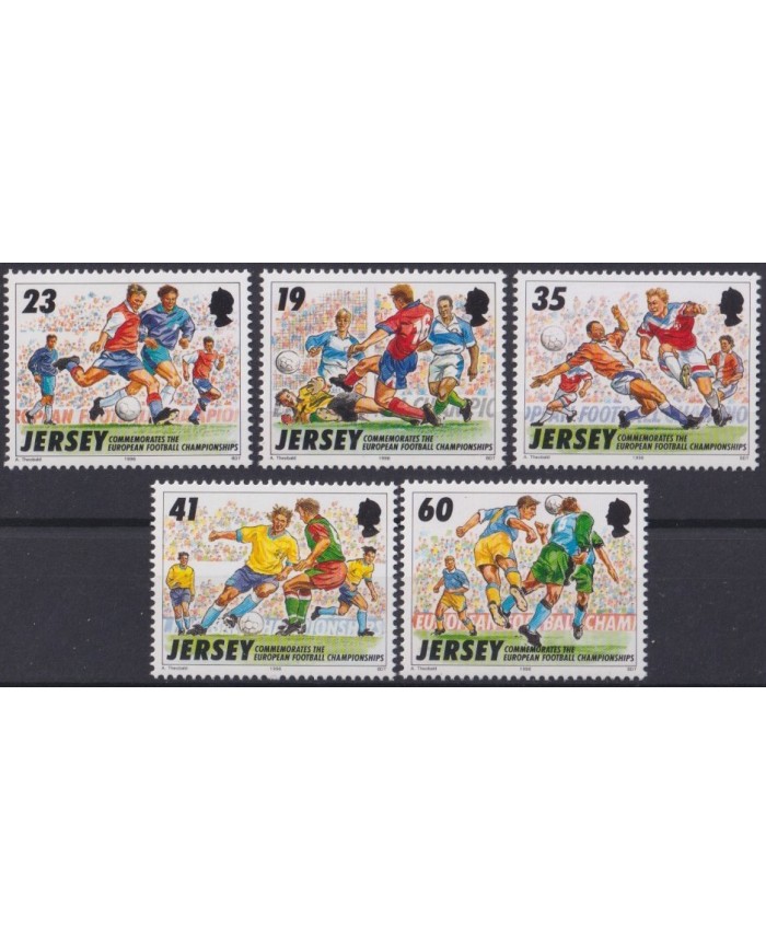 F-EX35124 JERSEY UK ENGLAND MNH 1996 EUROPEAN SOCCER CHAMPIONSHIP.