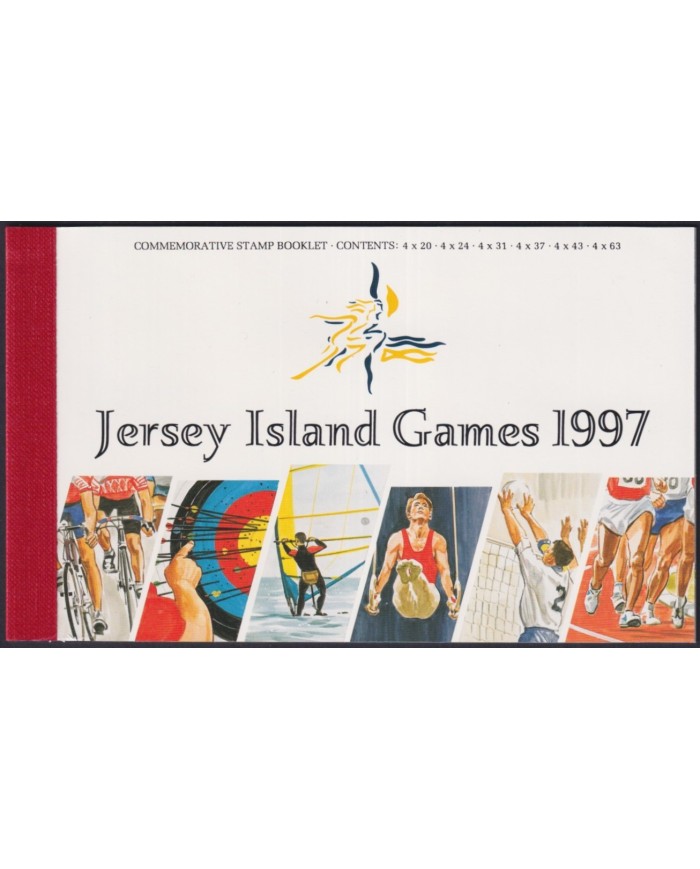 F-EX34990 JERSEY UK ENGLAND MNH 1997 JERSEY GAMES SHOOTING CYCLING GYMNASTICS.