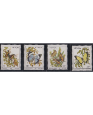 F-EX18976 GERMANY DDR BERLIN 1980 MNH FAUNA FAUNA BEE BUTTERLIES INSECTS BIRD.