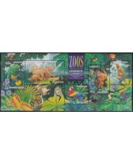 F-EX26282 AUSTRALIA MNH 1994 WWF ENDANGERED WILDLIFE ZOOS ELEPHANT BIRD CHEETAH.