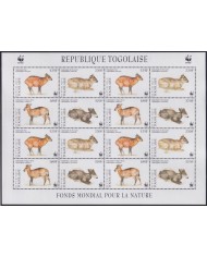F-EX26263 ERITREA MNH 1996 WWF SPECIAL WILDLIFE BEISA ORYX.