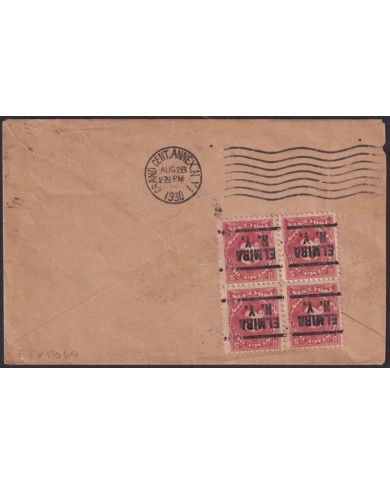 F-EX1369 NIGERIA POSTAGE DUE COVER TO US.