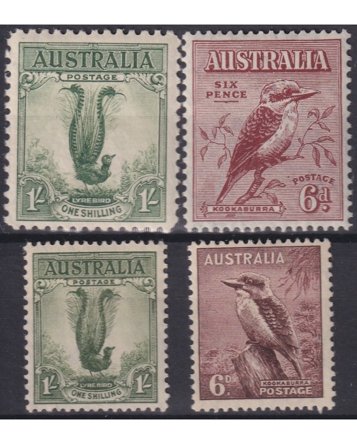 F-EX18129 AUSTRALIA MH KOOKABURRA BIRD + LIREBIRD SCOTT VALUE +100$.