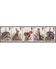 F-EX195222 ENGLAND UK UNITED KINGDOM MNH RABBIT SQUIRREL BADGER HEDGEHOG.