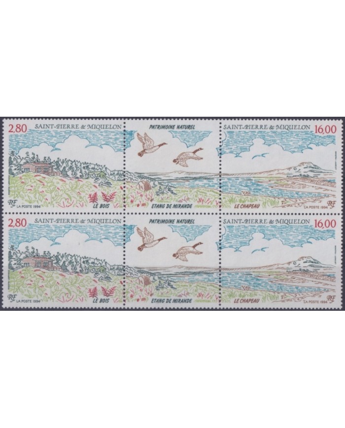 F-EX19700 ST PIERRE ET MIQUELON MNH 1994 NATURAL HERITAGE MIGRATORY BIRD AVES PAJAROS.