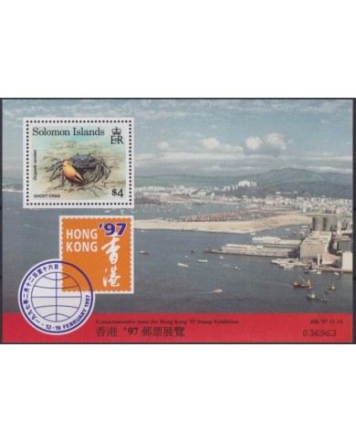 F-EX19793 SOLOMON IS MNH 1997 HONG KONG RETURN CHINA CRAB SEA MARINE LIFE.