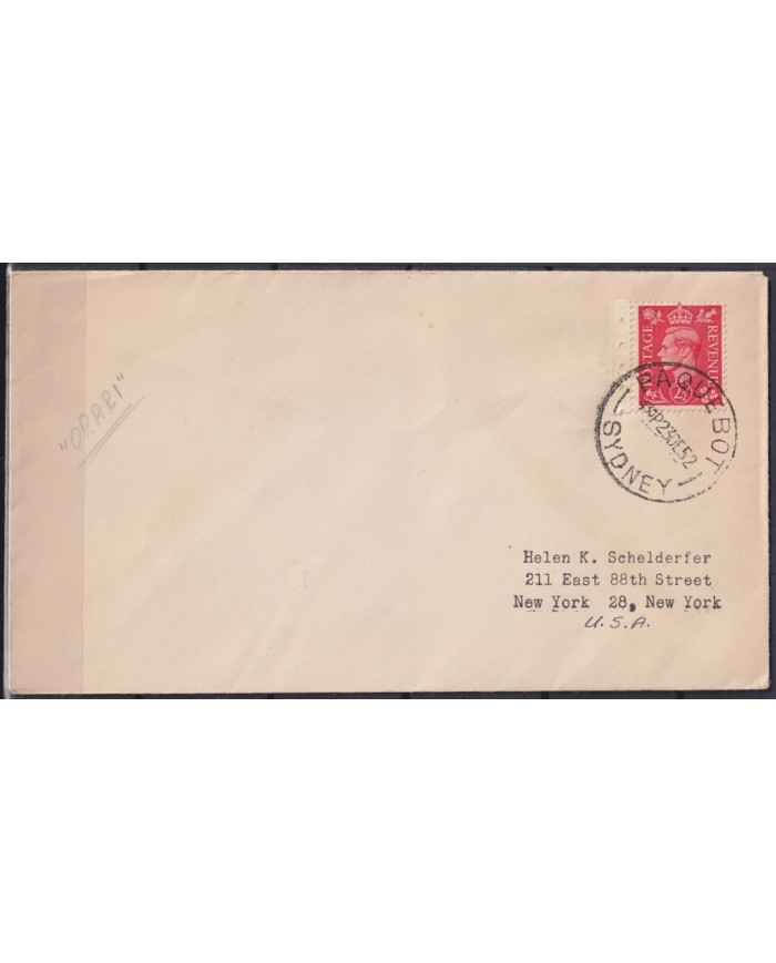 F-EX21389 US PAQUEBOT 1954 POSTED HIGHT SEAS IN GIBRALTAR SS INDEPENDENCE