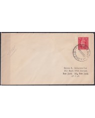 F-EX21388 SUEDE SVERIGE PAQUEBOT 1953 POSTED HIGHT SEAS LUND