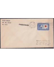 F-EX21389 US PAQUEBOT 1954 POSTED HIGHT SEAS IN GIBRALTAR SS INDEPENDENCE