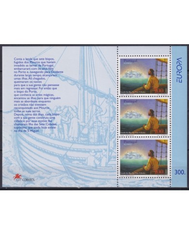 F-EX23542 AÇORES AZORES PORTUGAL MNH 1997 CEPT TALES OF THE ISLAND OF 7 TOWN .