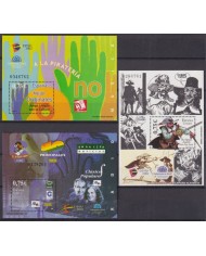 F-EX26241 ESPAÑA SPAIN MNH 2002 CINE MOVIE TV JOURNALISM SPECIAL SET SHEET.