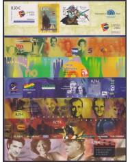 F-EX26241 ESPAÑA SPAIN MNH 2002 CINE MOVIE TV JOURNALISM SPECIAL SET SHEET.
