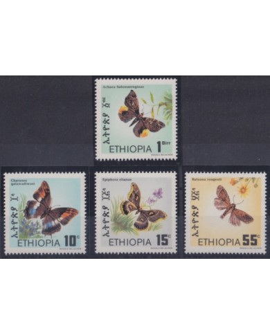 F-EX28463 ETHIOPIA MNH 1983 INSECT BUTTERFLIES MARIPOSAS PAPILLON.