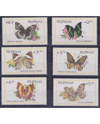 F-EX28469 PHILIPPINES MNH 1984 INSECT BUTTERFLIES MARIPOSAS PAPILLON.