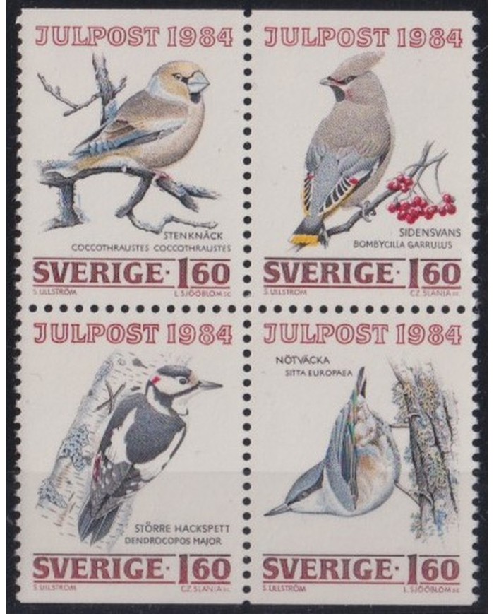 F-EX28608 SVERIGE SUEDE SWEDEN MNH 1984 BIRD AVES PAJAROS BIRD OISEAUX.