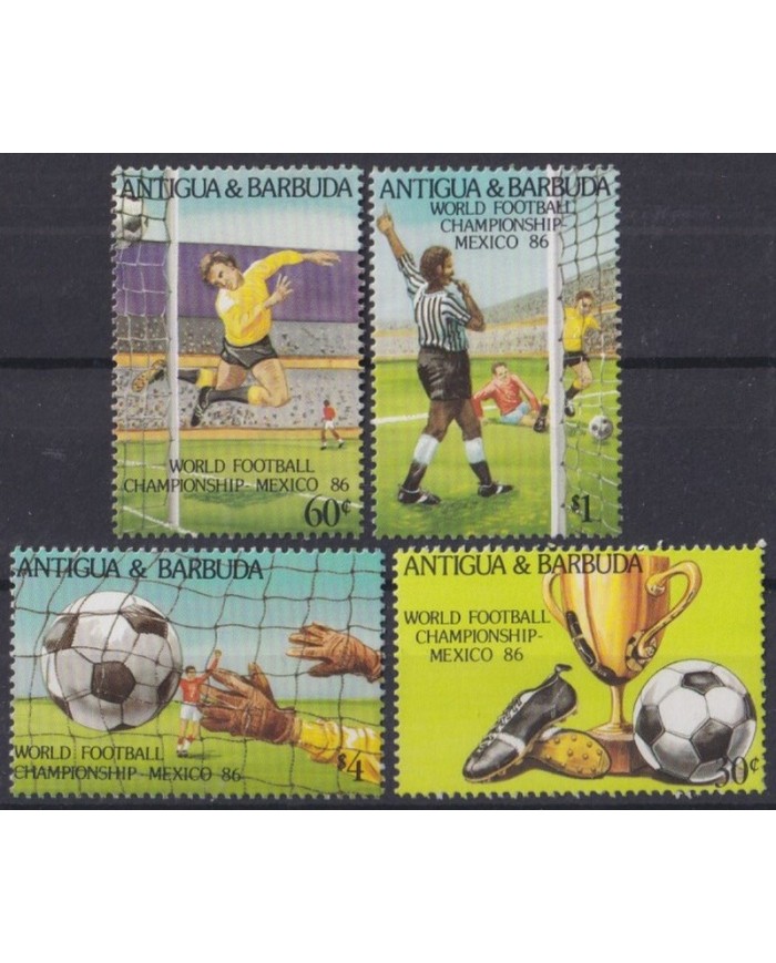 F-EX28626 ANTIGUA & BARBUDA MNH 1986 WORLD CHAMPIONSHIP MEXICO SOCCER FUTBOLL.