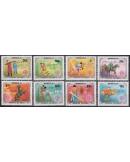 F-EX28636 MONGOLIA 1981 MNH TRADITIONAL SPORT FIGHT ARCHERY CAMEL EQUESTRIAN.