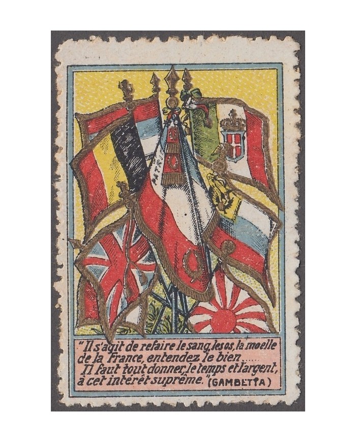 F-EX8389  ITALY ITALIA  CINDERELLA WWI WAR SPECIAL STAMP. NO GUM.