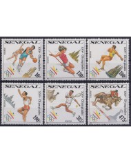 F-EX28696 SENEGAL MNH 1992 BARCELONA OLYMPIC GAMES ATHLETISM TENNIS BASKET EQUESTRIAN.