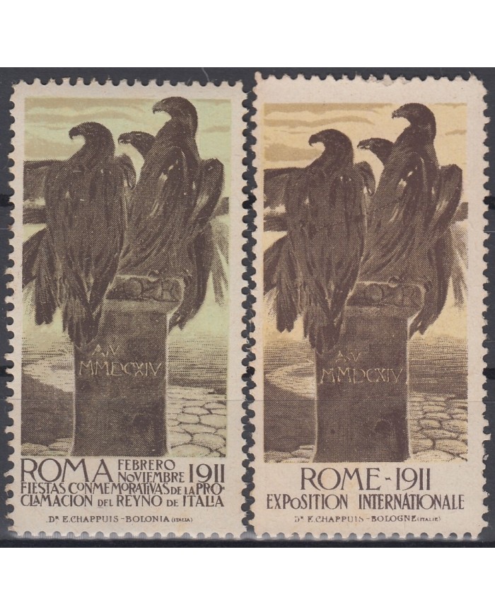F-EX8393  ITALY ITALIA  CINDERELLA 1911 ROMA FAIR EXPO, NO GUM.