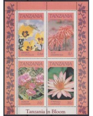 F-EX28731 TANZANIA MNH 1986 FLOWER FLORES.