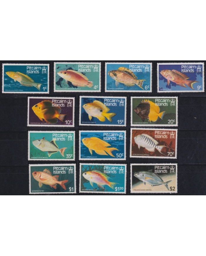 F-EX28531 PITCAIRN IS MNH 1984 MARINE WILDLIFE TROPICAL FISH PECES REEF CORAL.