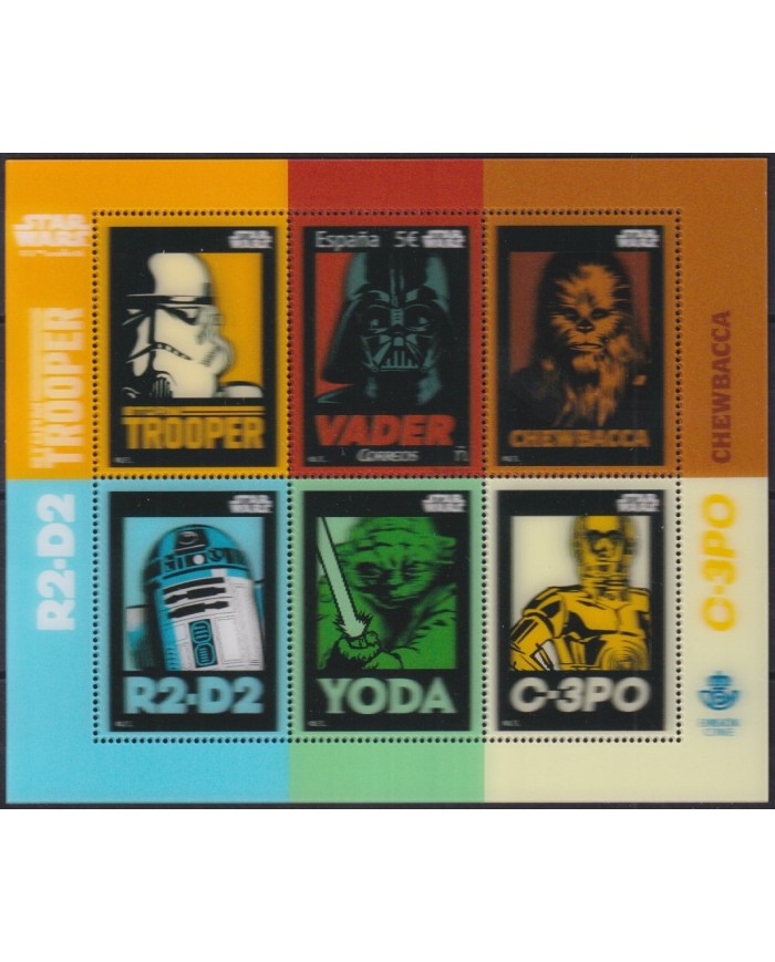 F-EX28963 ESPAÑA SPAIN MNH 2017 MOVIE CINEMA STAR WAR GUERRA DE LAS GALAXIAS.