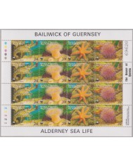 F-EX29091 NEVIS MNH 1994 WWF SPECIAL SHEET SEA MARINE WILDLIFE FISH PECES REEF CORAL.