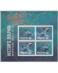 F-EX29094 ALDERNEY MNH 1993 WWF SPECIAL SHEET SEA MARINE WILDLIFE FISH PECES.