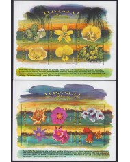 F-EX40041 VANUATU MNH 1999 FLOWER FLORES SPECIAL SHEET.