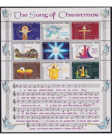 F-EX33834 CHRISTMAS IS MNH 1978 CHRISTMAS NAVIDAD RELIGION DRAWING.