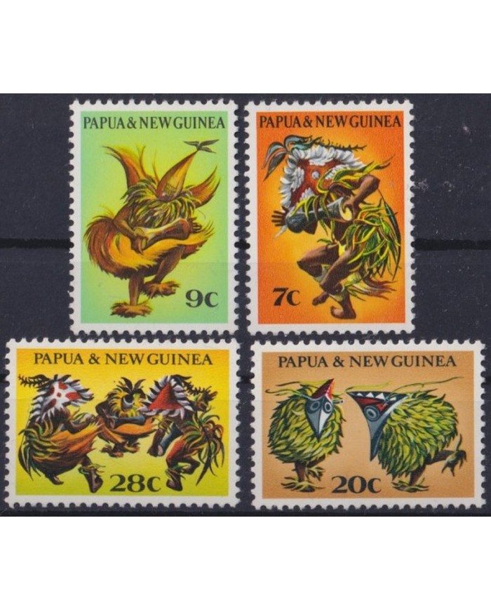 F-EX39695 PAPUA NEW GUINEA 1971 MNH ETHNIC MASK RELIGION.