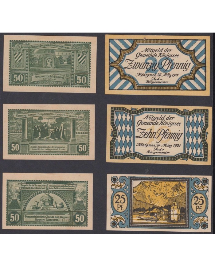 F-EX8713 GERMANY ALEMANIA DEUTSCHLAND NOTGELD BANKNOTE LOT.