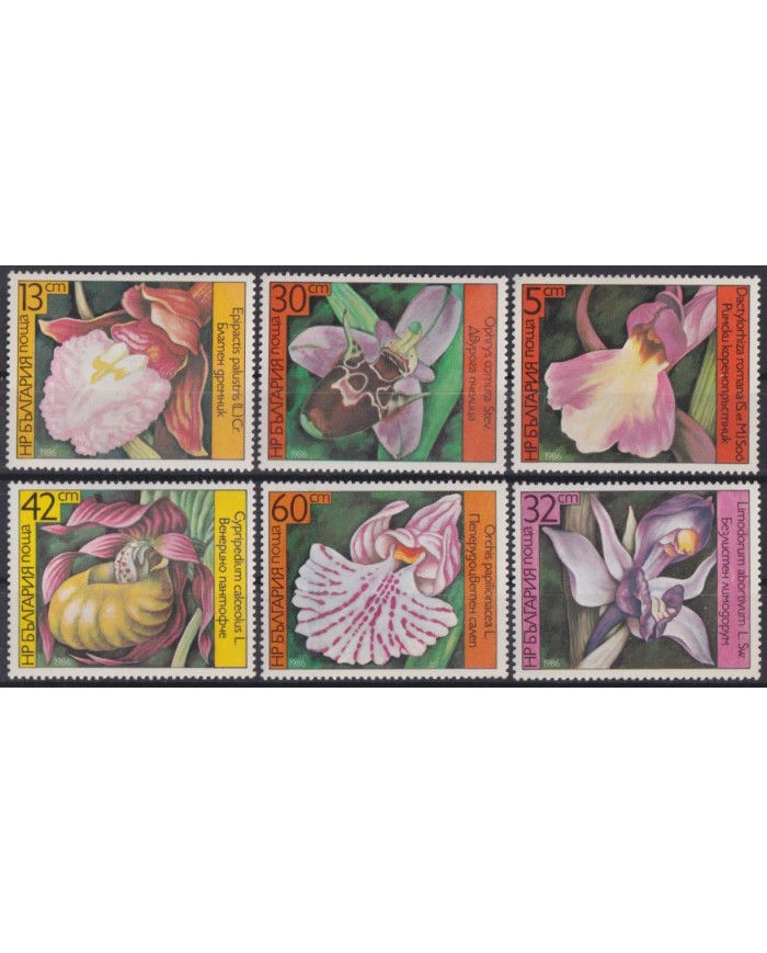 F-EX39851 BULGARIA MNH 1986 FLOWER FLORES ORCHILD ORQUIDEAS.