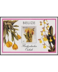 F-EX39771 BELIZE MNH 1987 FLOWER FLORES ORCHILD ORQUIDEAS.