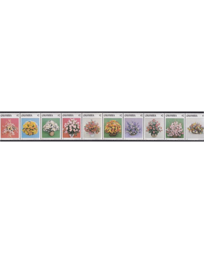 F-EX39882 COLOMBIA MNH 1982 FLOWER FLORES TRYP.