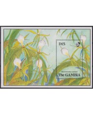 F-EX39905 GAMBIA MNH 1989 ORCHILD ORQUIDEAS FLOWER FLORES.