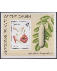 F-EX39899 GAMBIA MNH 1992 MEDICINAL PLANTS FLOWER FLORES.