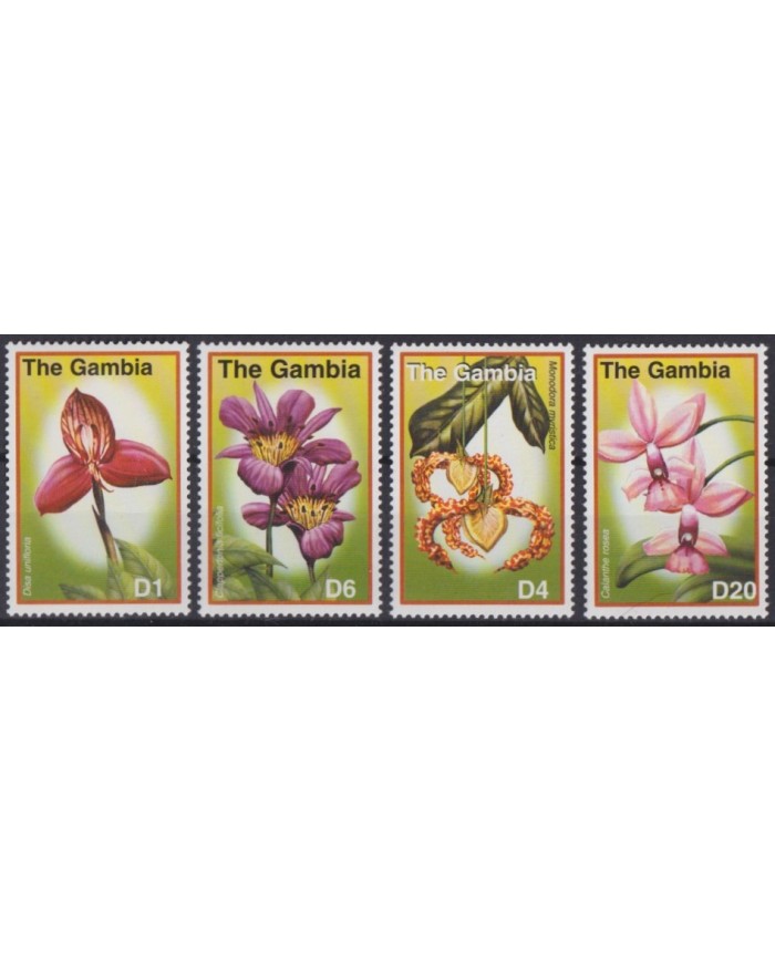 F-EX39902 GAMBIA MNH ORCHILD ORQUIDEAS FLOWER FLORES.