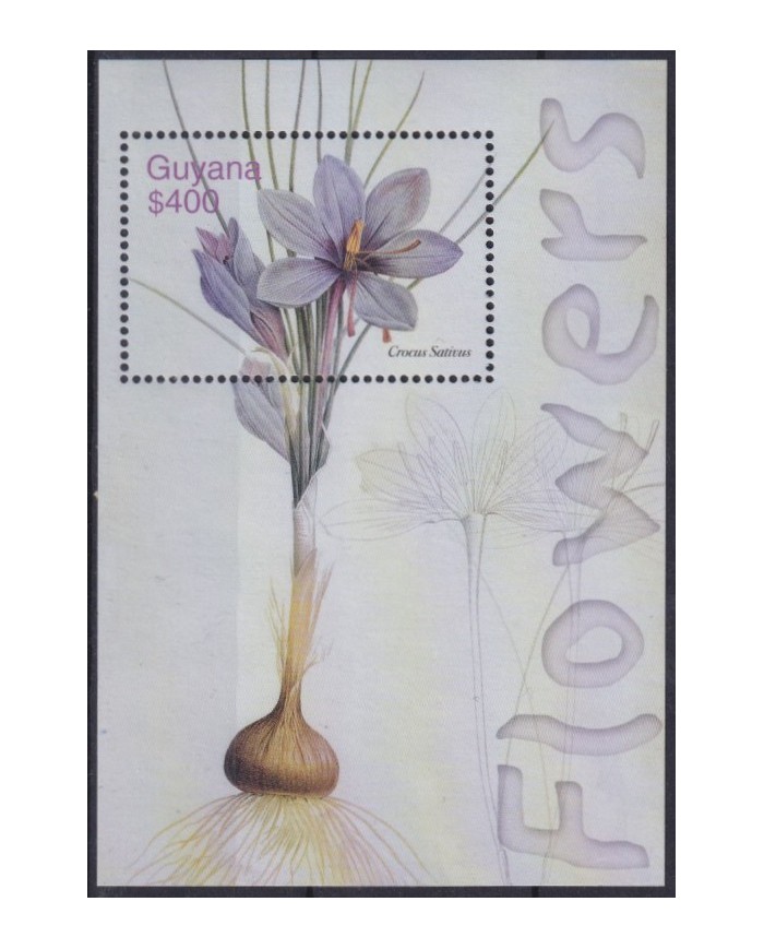 F-EX39912 GUYANA GUIANA MNH FLOWER FLORES.