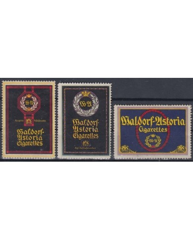 F-EX9057 GERMANY ALEMANIA DEUTSCHLAND CINDERELLA WALDORDF ASTORIA TOBACCO CIGARS NO GUM