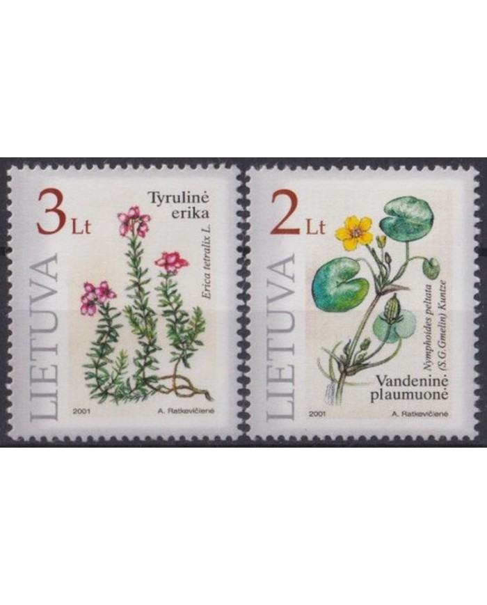 F-EX39931 LIETUVA LITUANIA MNH 2001 FLOWER FLORES.