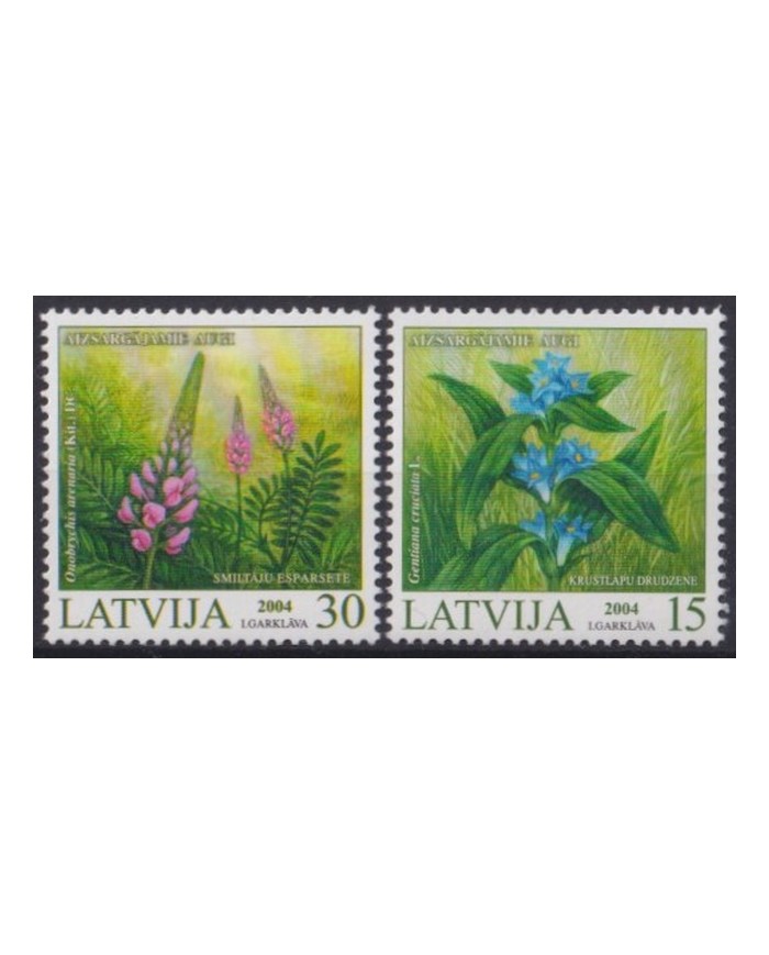 F-EX39932 LATVIJA LETONIA MNH 2004 FLOWER FLORES.